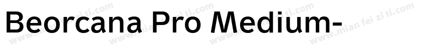 Beorcana Pro Medium字体转换